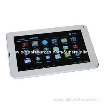 7-inch GSM Tablet PC with Call, Capacitive Touch Screen, Support Wi-Fi/Camera/External USB 3G Dongle